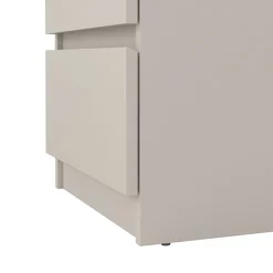 Nachtkastje Luna Taupe / Eiken - 41x71x50 cm