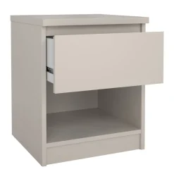 Nachtkastje Luna Taupe - 41x50x40 cm