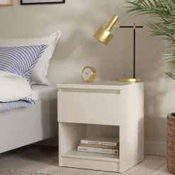 Nachtkastje Luna Taupe - 41x50x40 cm