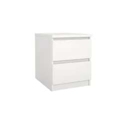 Nachtkastje Luna Wit - 41x50x50 cm