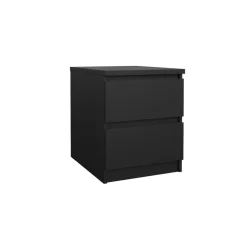 Nachtkastje Luna Zwart - 41x50x50 cm