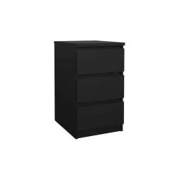 Nachtkastje Luna Zwart - 41x71x50 cm