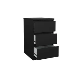 Nachtkastje Luna Zwart - 41x71x50 cm