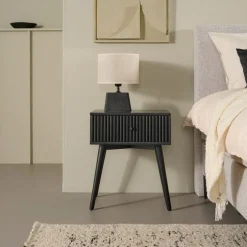 Nachtkastje Sem Zwart - 45x55x35 cm