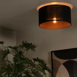 Lucide Plafonniere Tagalog Zwart