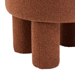 Poef Weslee Oranje - Ø 50 cm