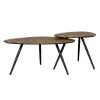 Salontafel Covas Bruin - set 2 stuks