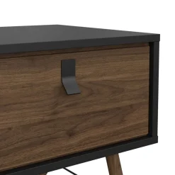 Salontafel Denver Zwart / Walnoot - 102x48 cm