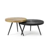 Salontafel Foti  Zwart / Brons- set 2 stuks