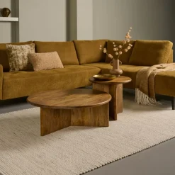 Salontafel Lens Bruin - Ø 80 cm