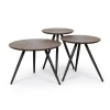 Salontafel Meti Bruin - set 3 stuks