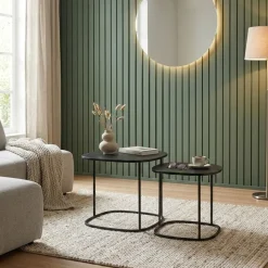 Salontafel Murbach Zwart - set 2 stuks