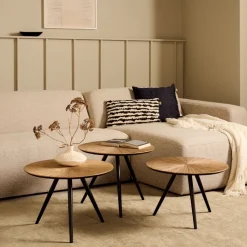 Salontafel Toul Goud - set 3 stuks