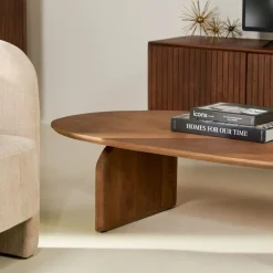 Salontafel Verla Bruin - 130x78 cm