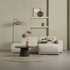 Salontafel Viktor Donkerbruin - Ø 80 cm