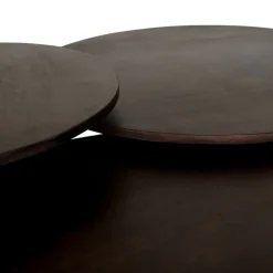 Salontafel Viktor Donkerbruin - Ø 80 cm