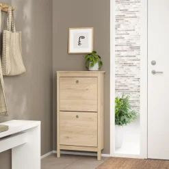 Schoenenkast Dallas Eiken - 54x103x25 cm