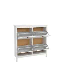 Schoenenkast Dallas Wit - 103x103x25 cm