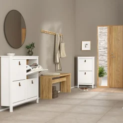 Schoenenkast Dallas Wit - 103x103x25 cm