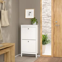 Schoenenkast Dallas Wit - 54x103x25 cm