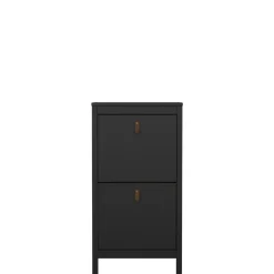 Schoenenkast Dallas Zwart - 54x103x25 cm