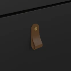 Schoenenkast Dallas Zwart - 54x103x25 cm