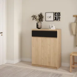 Schoenenkast Luna Eiken - 81x112x40 cm