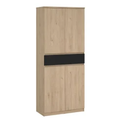 Schoenenkast Luna Eiken - 81x192x40 cm