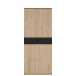 Schoenenkast Luna Eiken - 81x192x40 cm