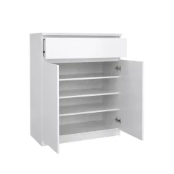 Schoenenkast Luna Hoogglans Wit - 81x101x40 cm