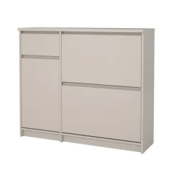 Schoenenkast Luna Taupe - 109x92x32 cm