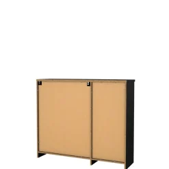 Schoenenkast Luna Zwart - 109x93x32 cm