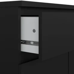 Schoenenkast Luna Zwart - 81x101x40 cm