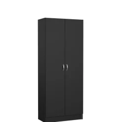 Schoenenkast Miami Zwart - 69x170x35 cm