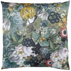 Sierkussen  Bloemenprint Groen - 60x60 cm