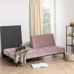 Slaapbank Elzen Roze