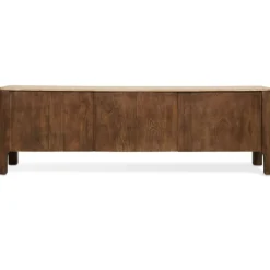 TV-Meubel Liam Bruin / Marmer - 175x55x40 cm