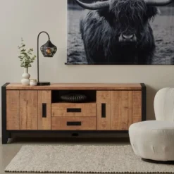 TV-meubel Tilburg Naturel - 161x65x45 cm