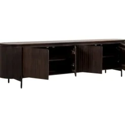 TV-meubel Viktor Donkerbruin - 210x56x43 cm