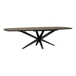 Uitschuifbare Eettafel Enjoy Donkergrijs - 220/277x120 cm