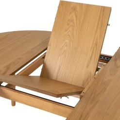 Uitschuifbare Eettafel Saga Naturel - 115/154x115 cm