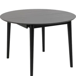 Uitschuifbare Eettafel Saga Zwart - 115/154x115 cm