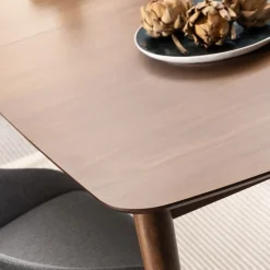 Uitschuifbare Eettafel Saga Bruin - 180/219x90 cm