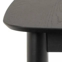 Uitschuifbare Eettafel Saga Zwart - 180/219x90 cm