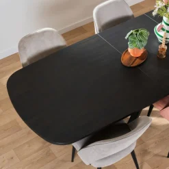 Uitschuifbare Eettafel Zwanenburg Zwart - 220/280x100