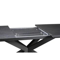 Uitschuifbare Eettafel Zwanenburg Zwart - 220/280x100