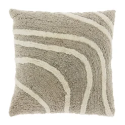 Unique Living Sierkussen Fenne Greige - 45x45 cm
