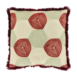 Unique Living Sierkussen Sem Bordeaux - 45x45 cm