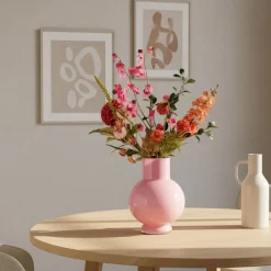 Vaas Deborah Roze - 22 cm hoog