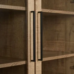 Vitrinekast Culemborg Naturel - 121x200x45 cm